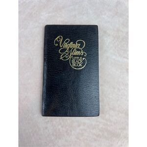 Virginia Slims Cigarettes Little Black Book Address Book